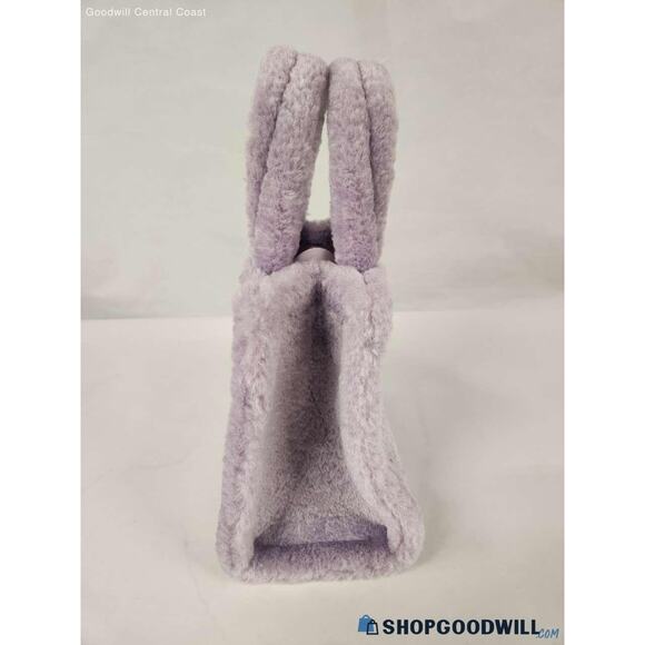 Kate Spade New York Ellie Faux Fur Small Tote Violet Mist Women's EUC - Picture 6 of 7